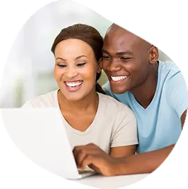couple using widget
