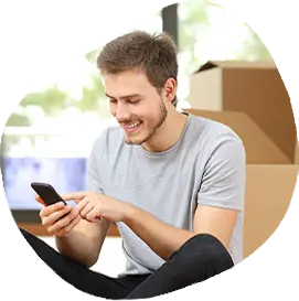 customer using widget